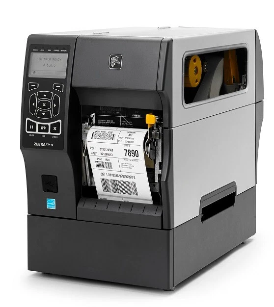 ZEBRA ZT410 THERMAL Transfer Label Printer 300 dpi Peeler Rewinder