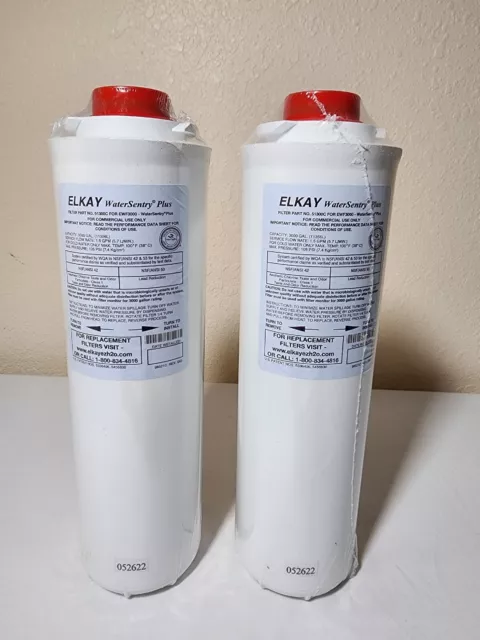 Elkay WaterSentry Plus Filter Cartridge Replacement 51300C For EWF3000 - 2 Pack