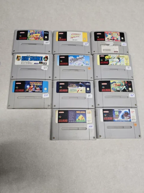 Lot De Jeux Super Nintendo