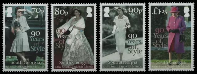 Süd-Georgien 2016 - Mi-Nr. 670-673 ** - MNH - 90. Geburtstag der Queen