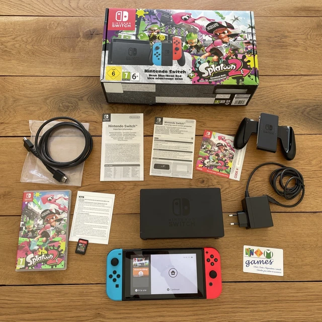 Console Nintendo Switch splatoon 2 en boite -  Formatée Testée complete