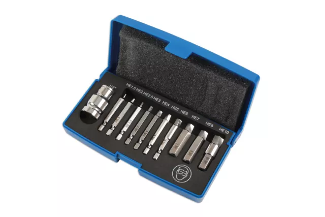 Laser Tool - Damaged Cap Head Bolt / Screw Extractor Set 11 Pc