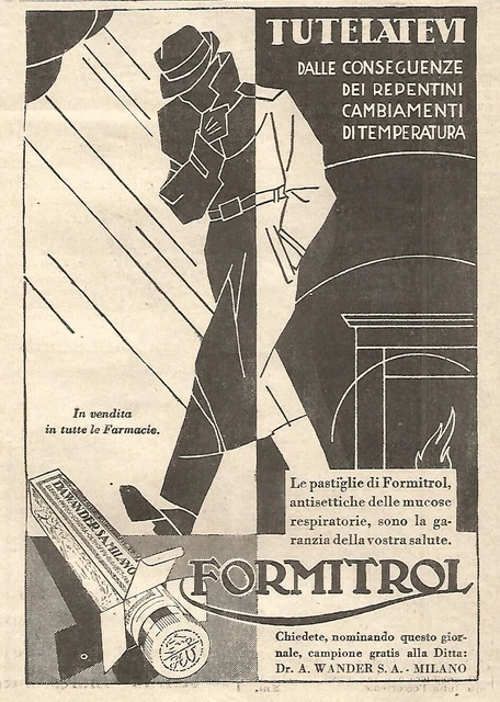 W7214 FORMITROL - Protect yourself... - Advertisement from 1932 - Vintage...