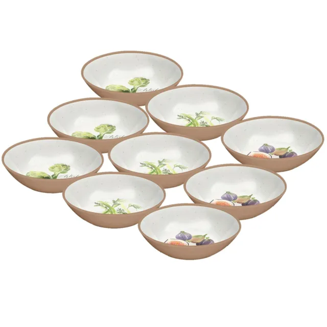 Epicurean Alfresco Veg-Melamine Dipping Bowls-Outdoor nibbles, Crisps & Dips x 9