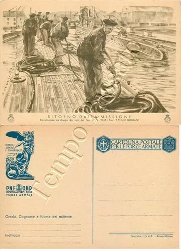 Regno - Franchigia militare F 49/9 (Sommergibilisti), 1942