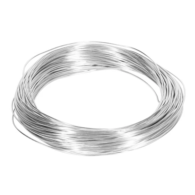 2X(1 Rotolo di Filo Metallico nel Alluminio Argentato per Gioielleria, Modella9)