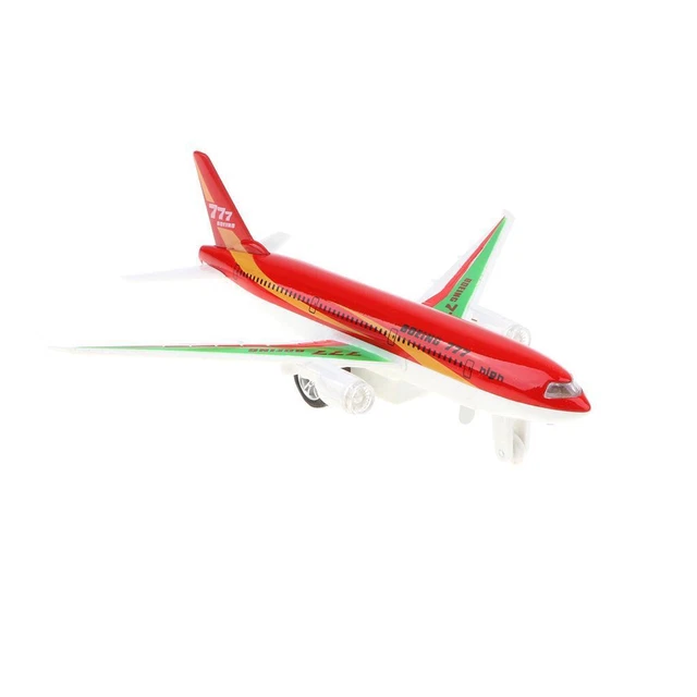 Modèle Réduit Avion Boeing 777 En Alliage Rouge - Jouet Enfant Ou Décoration Maison, 2018