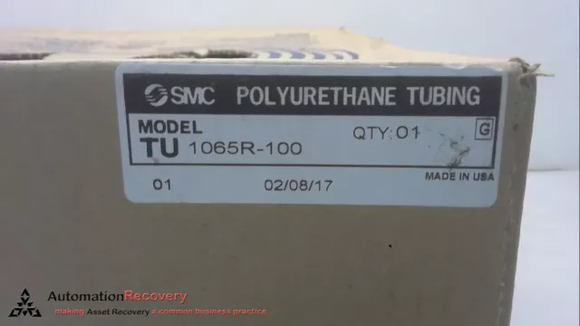 Smc Tu1065R-100, Tu Series Flexible Polyurethane Pneumatic Tubing, New #263383