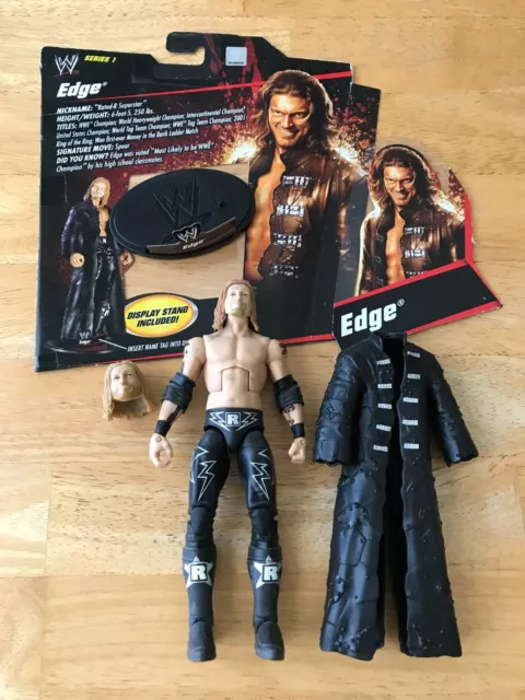 Rated R Superstar, Edge WWE WCW WWF ECW Hasbro Enamel Pin Badge Free  Postage