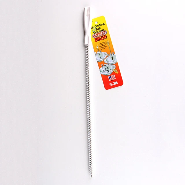 2 piezas cepillo flexible de limpieza de fregadero tubería de agua drenaje tubería de alcantarillado herramienta de limpieza Overf