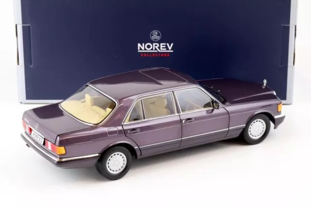 Norev Mercedes-Benz 1:18 560 SEL W126 1985-1991 Purple 183544 3