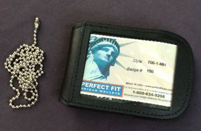 Perfect Fit Shield Badge Holder Cut No. 150 New
