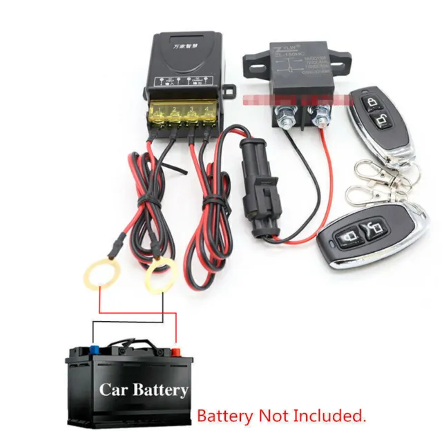 Interruttore di spegnimento batteria auto 12 V interruttore principale universale + telecomando