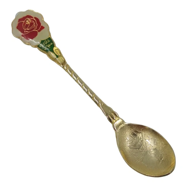Vintage With Love Rose Souvenir Spoon Collectible