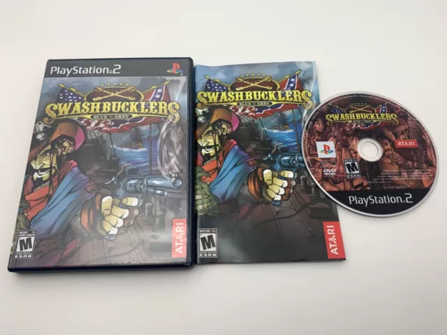 Swashbucklers: Blue vs. Grey (Sony PlayStation 2, 2007) CIB Tested