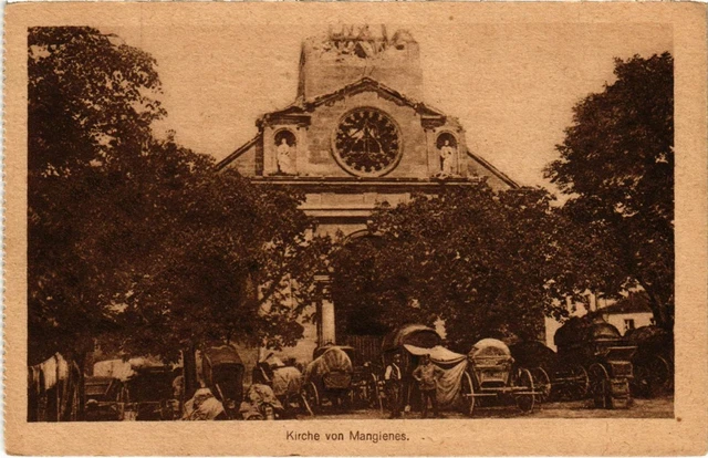 CPA Mangiennes - Mangienes - L'Eglise - Kirche - Ruines (1037349)
