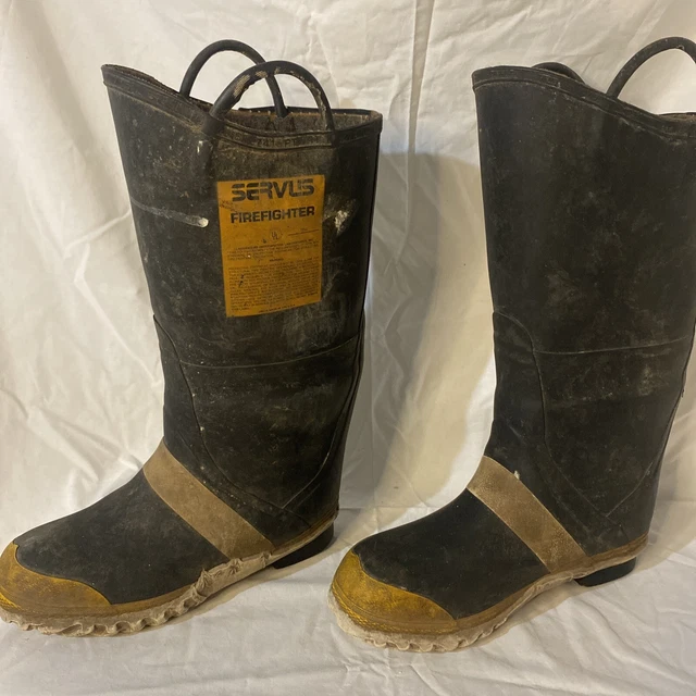 Servus Firefighter Firebreaker Boots Size 9M 10W Wide Steel Toe