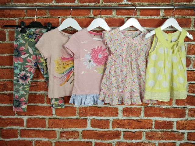 Girls Bundle Age 3-4 Years 100% Next Top T-Shirt Floral Leggings Unicorn 104Cm
