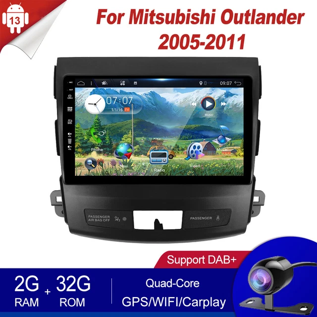 Outlander 2006 Android 9'' CARPLAY PER Mitsubishi Outlander 2005-2011 NAVI GPS Android 13 ...