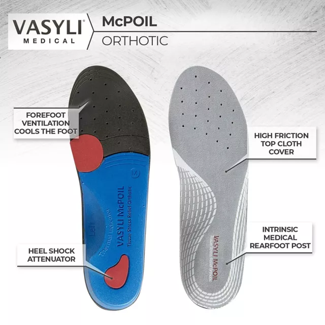 VASYLI MCPOIL ORTHOTIC INSOLE ARCH SUPPORT SPORTS INJURY *Physio Recom'd*