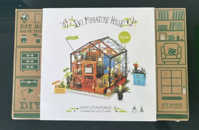 Rolife DIY Miniature House: Cathy’s Flower House Craft Kit - UNOPENED/SEALED