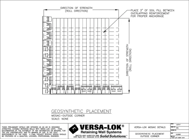 Geogrid stratagrid 650  6' x 75'  REINFORCING MESH fabric  RETAINING WALLS 3