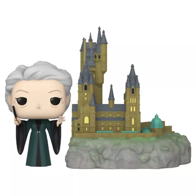 Official Harry Potter Minerva McGonagall with Hogwarts Pop Town 3.75 Inch Tall