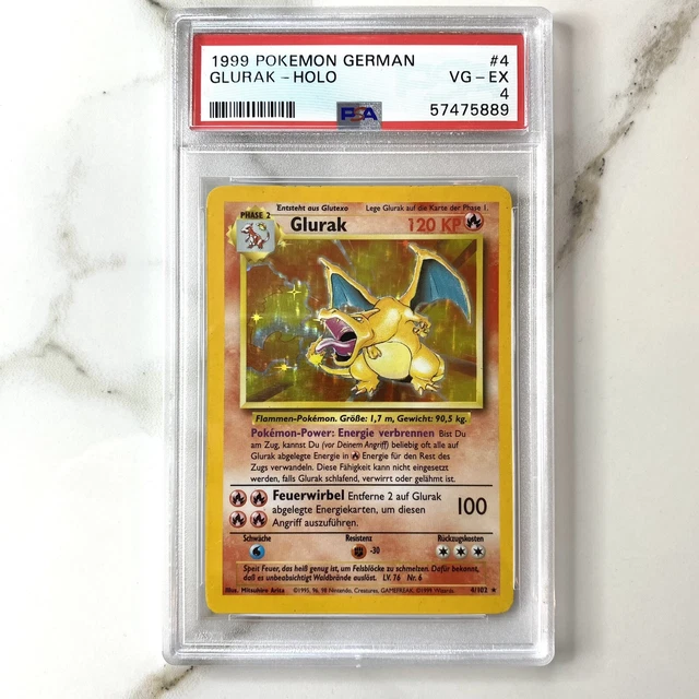1999 Pokemon Baseset Glurak PSA 4