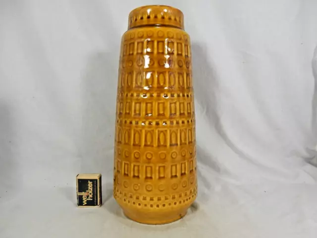 Beautiful 60´s west german design Scheurich Keramik vase 260-30 INKA pattern