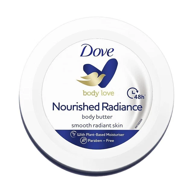 Beurre Corporel Dove Body Love - Hydratation 48h, Sans Parabène, 140 G