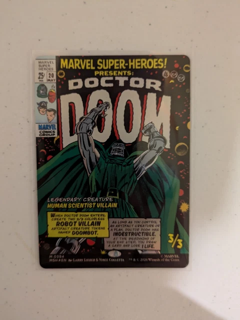 DOCTOR DOOM (BORDERLESS) #394 (Foil) (NM) Marvel Super Heroes MSH