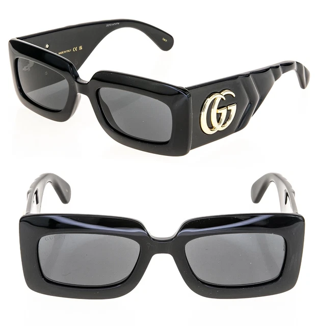 gucci matelasse 90s rectangular sunglasses
