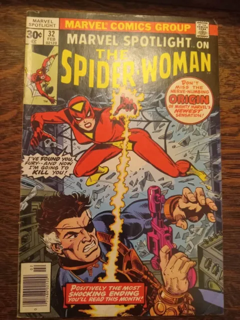 Marvel Spotlight #32 - Newsstand - 1st App Jessica Drew Spider-Woman! HUGE Key!