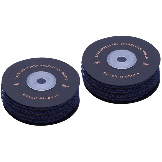 2x Urlaub Weihnachten Band Spitze Trim Stoff Geschenk Verpackung Band 10