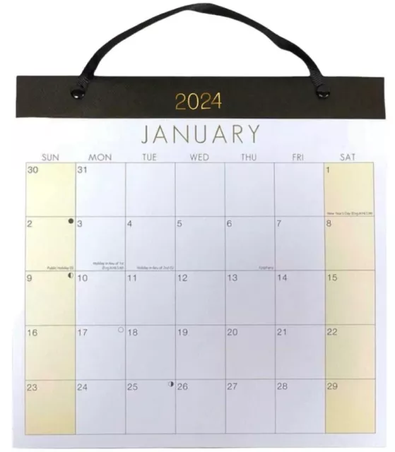 2024 Large Month To View Planner Quality Calender Wall Hanging Planner