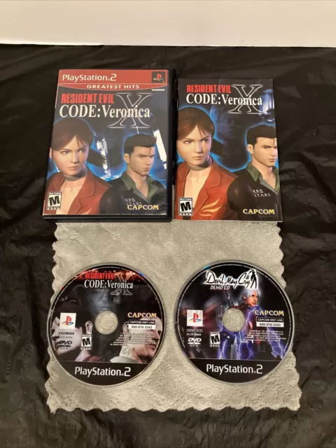 Resident Evil - Code Veronica X + demo disc Devil May Cry (2001) - Sony Playstation  2 - LastDodo