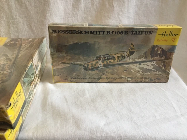 Maquette model 1/72: Heller vintage, avion Messerschmitt Bf108 B Taifun, WW2