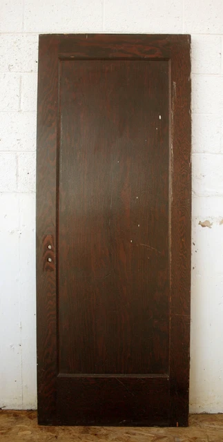 30"x77" Antique Vintage Reclaimed SOLID Wood Wooden Interior Door Single Panel