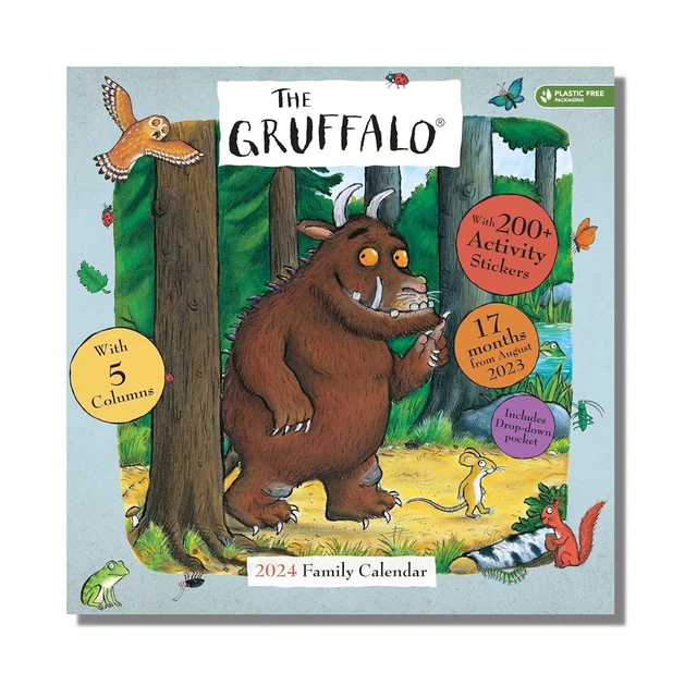 GRUFFALO 2024 FAMILY Planner Wall Calendar Officially Licensed £11.99