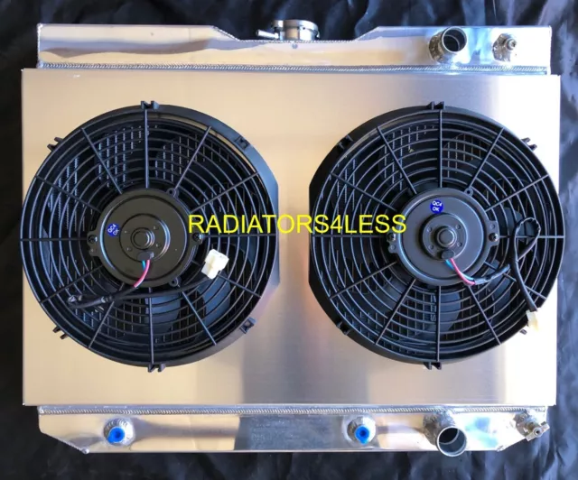 Champion 3 Row Radiator Shroud & 12" Fans 1959-1963 Impala Many Gm Cars Ls Swap