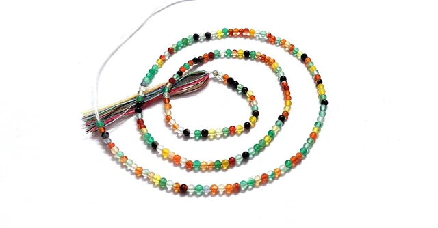 Naturel Multi Onyx Rond 2-2.5mm 13 " Pouce, Disco Onyx, Coloré Onyx 5 Brin