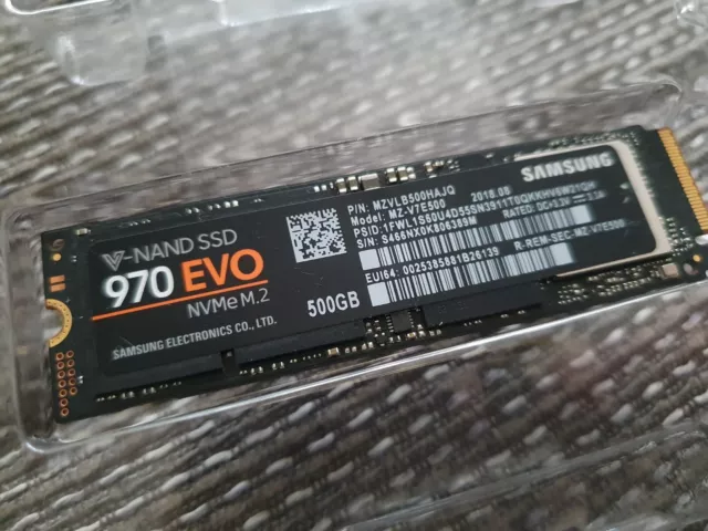 Samsung 970 EVO 500GB NVMe M.2 V-NAND SSD Festplatte MZ-V7E500 DEFEKT