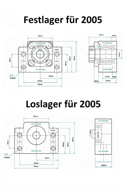 Kugelumlaufspindel 2005 X 1500 Mm – Für CNC-Frä Produktbild-Vorschau 3