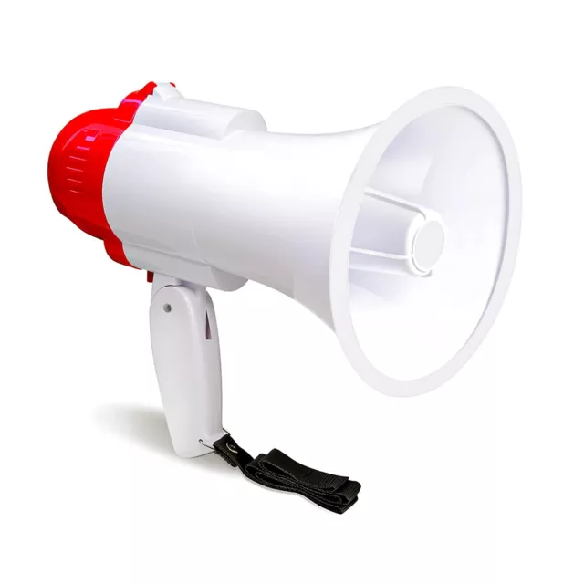 New Portable Speaker Megaphone Strap Pistol Grip Loud Speaker And Record Play 2