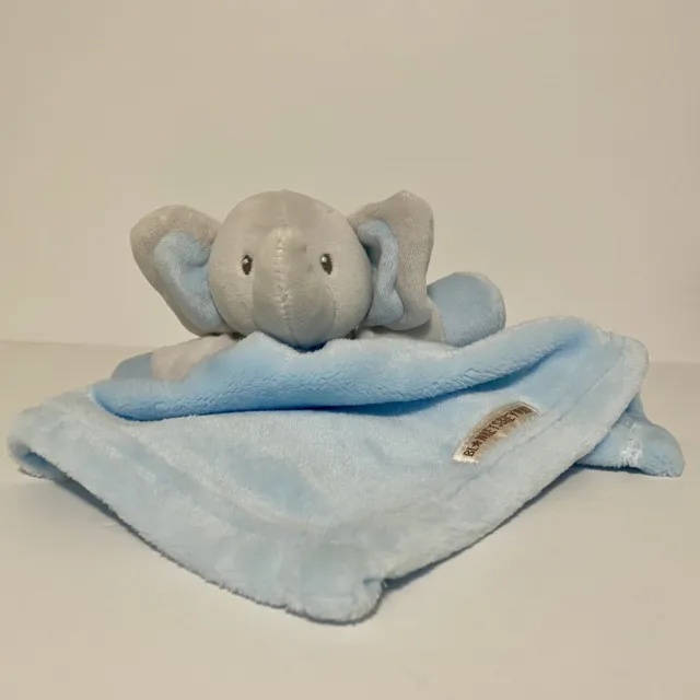 Blankets & Beyond Elephant Lovey Security Blanket Blue Baby Boy Cuddle Toy Soft