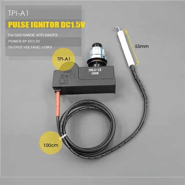 For Oven/Grill Single-head Pulse Igniter Battery Firing Double-headed Igniter