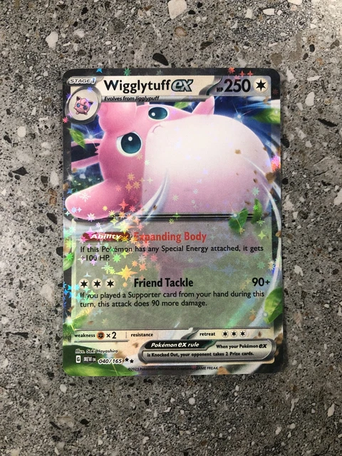 Pokemon TCG Cards Wigglytuff ex 040/165 SV 151 Ultra Rare Holo MINT