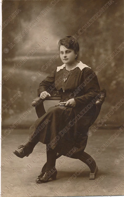 1918 RACCONIGI Ritratto Rita Rancasso Patetto Fotografia Cavaja