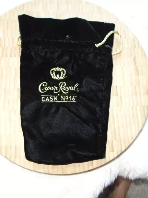 Crown Royal Cask No. 16 Black Velvet Bag Limited Edition Rare