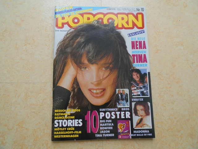 POPCORN Nr.10 Oktober 1989 NENA MADONNA SWAYZE BROS...